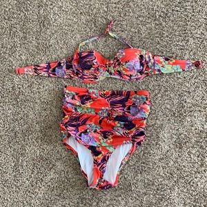 Vintage high waisted swimsuit